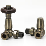 Traditional Corner TRV Twin Pack Antique Brass